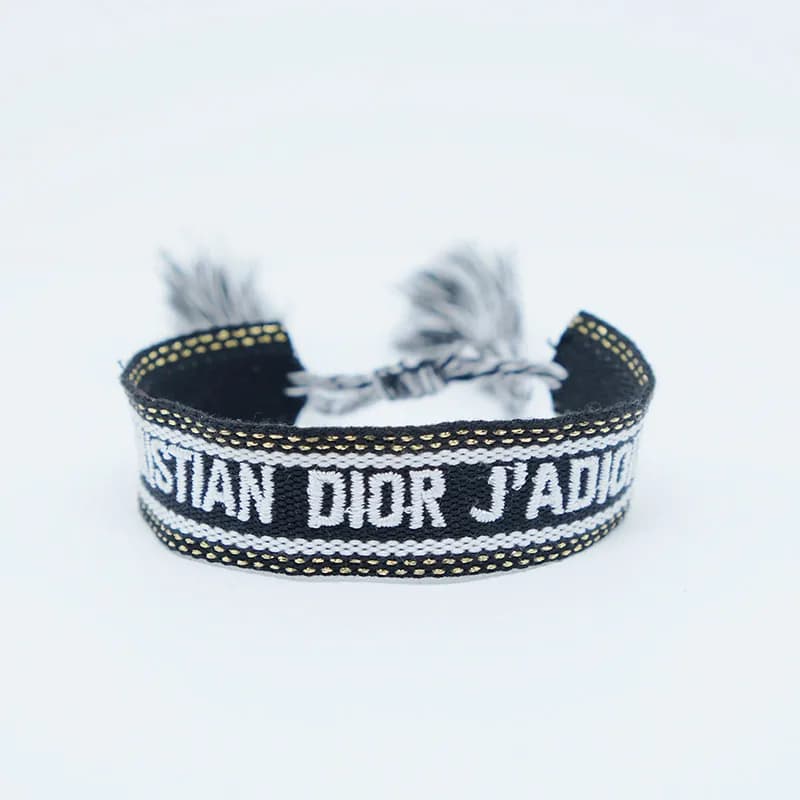 Dior Woven Bracelet Geometric Diamond Pattern — 48#