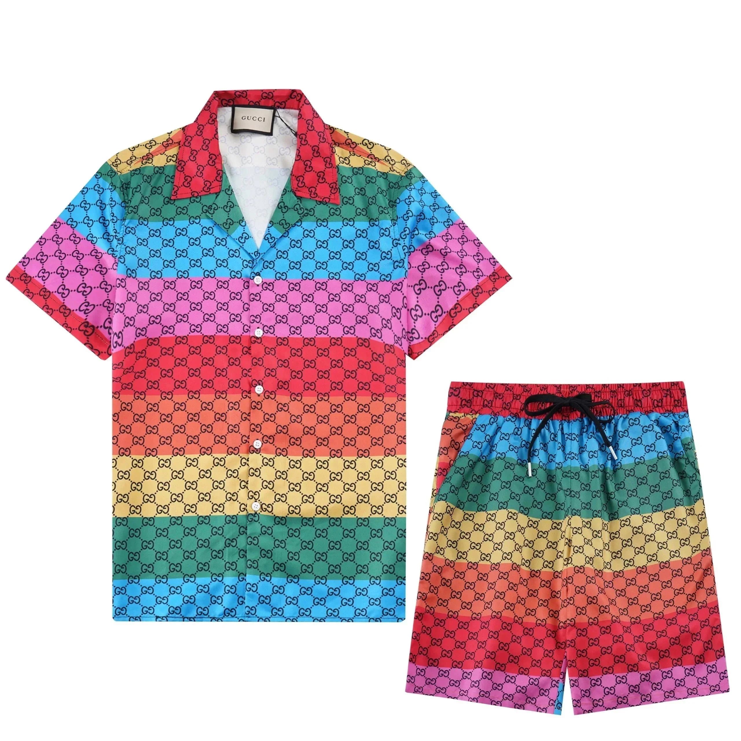 Amiri Camp Shirt Diamond Star Print — 7