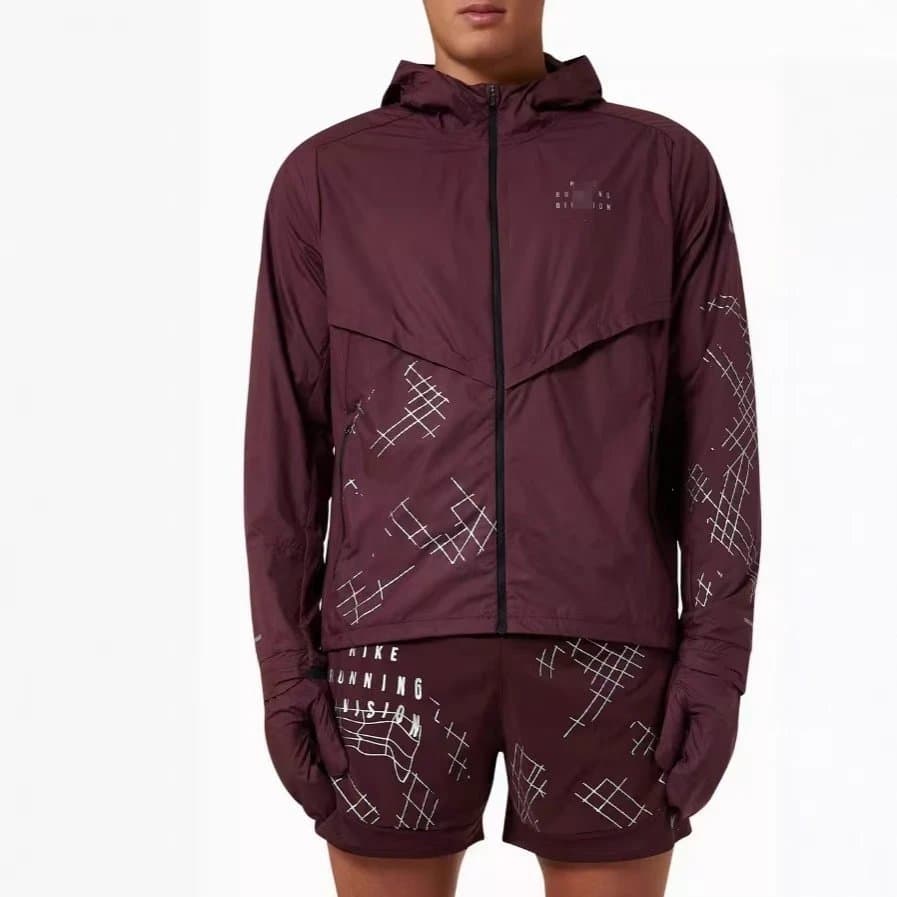 Nike Running Vision Windrunner Jacket Grid Print