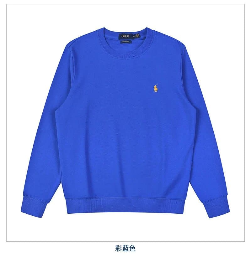 Polo Ralph Lauren Polo Bear Sweatshirt Off-White — 棉圆领彩蓝-金标