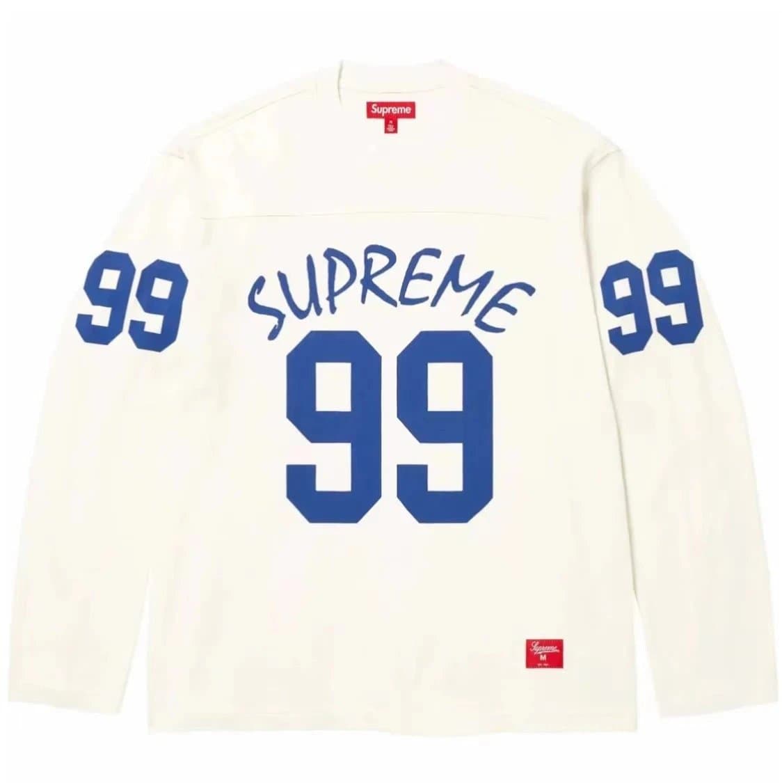 Supreme Long Sleeve Tee SpongeBob x Castelli — E571#白色