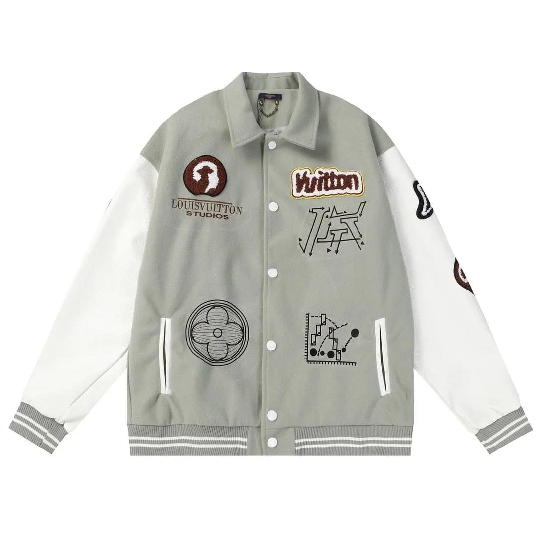 Louis Vuitton × Gallery Dept. Varsity Jacket Embroidered Monogram — 17