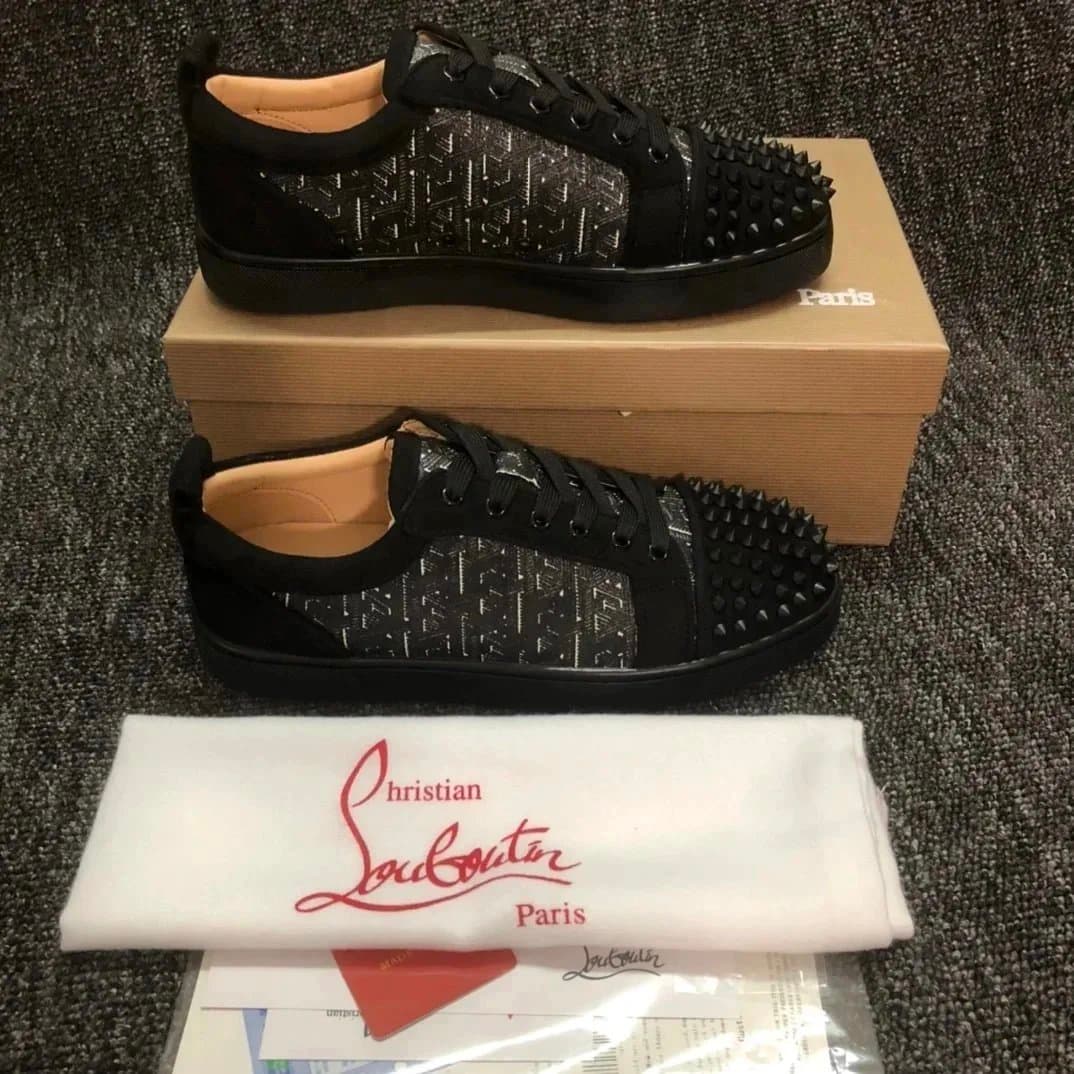Christian Louboutin Louis Spikes Monochrome Red — 18