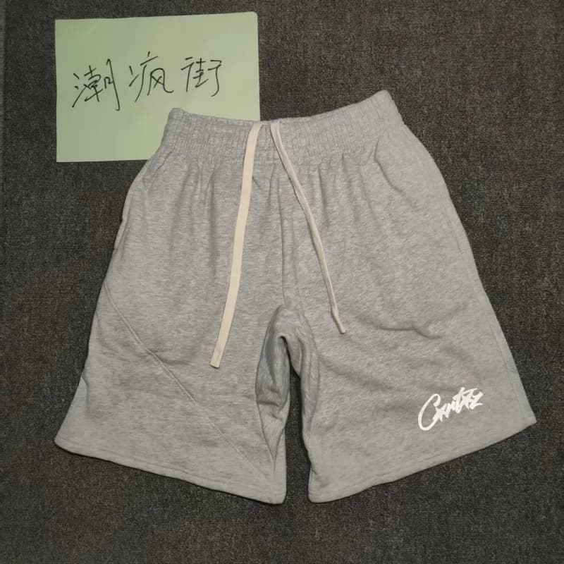 Corteiz Logo Shorts Heather Grey