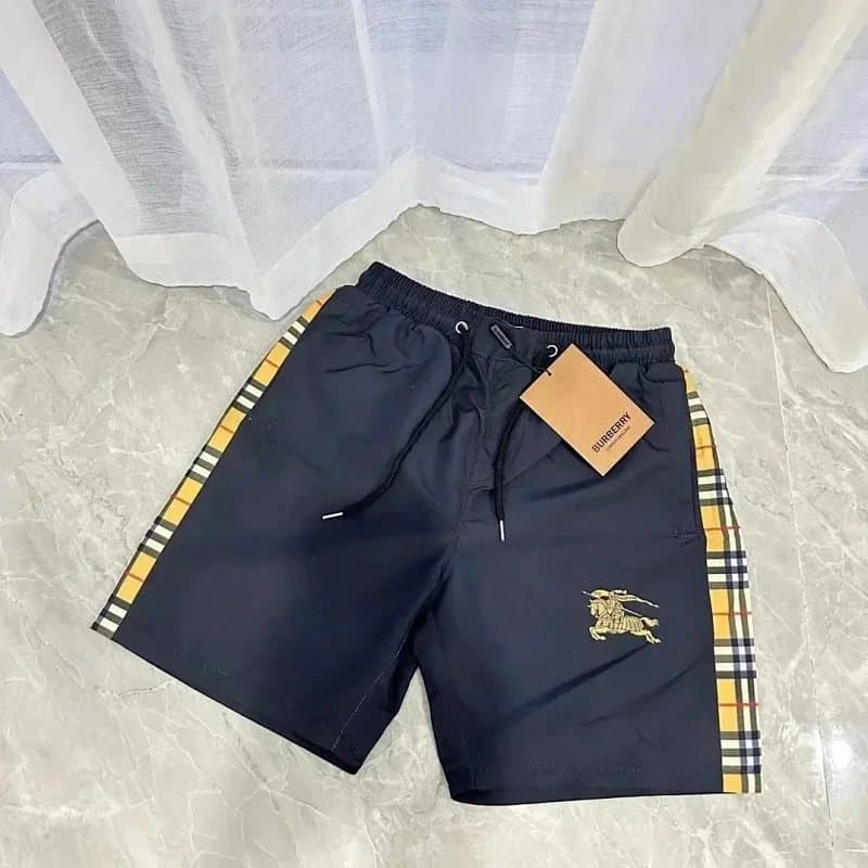 Prada Triangle Logo Shorts White with Black Triangle Patch — A05