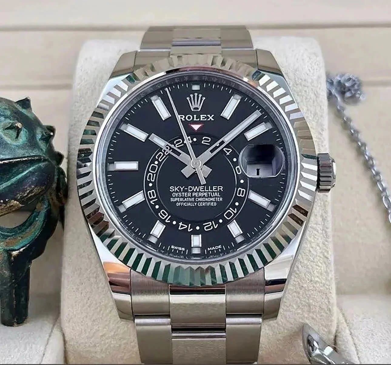 Rolex Sky-Dweller Green Cerachrom Bezel