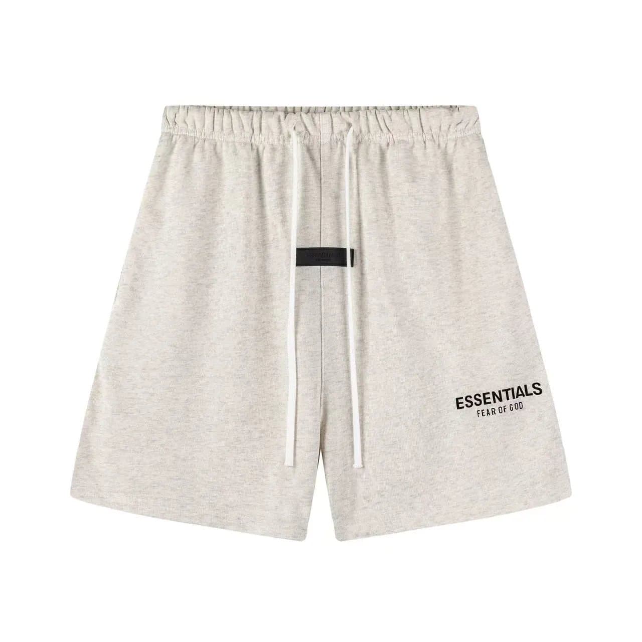 Hellstar Star Print Shorts Flame Logo — ESSENTIALS-白灰