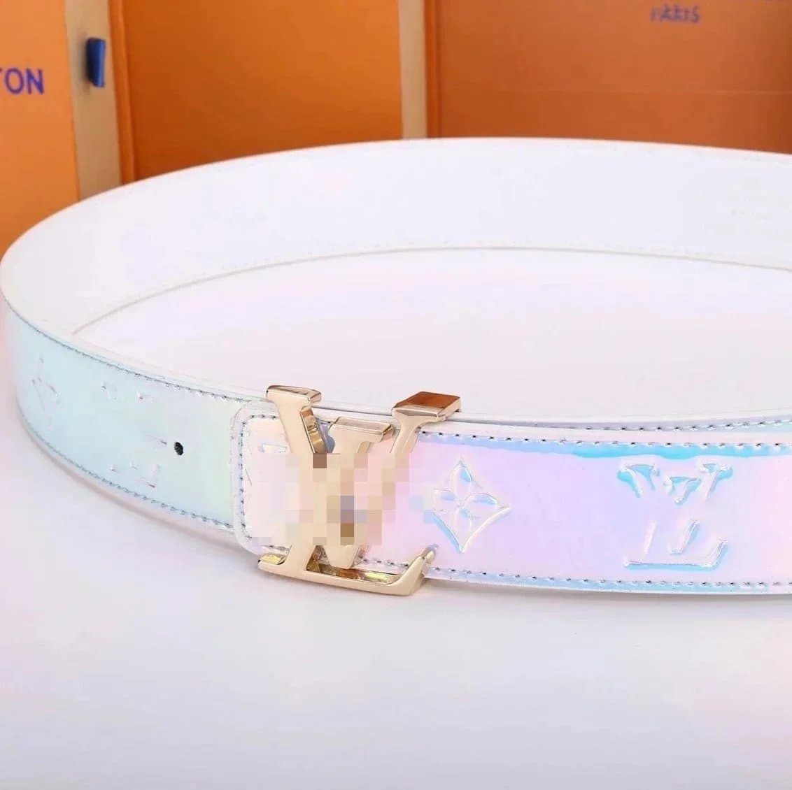 Louis Vuitton LV Belt Monogram Empreinte — 金色扣