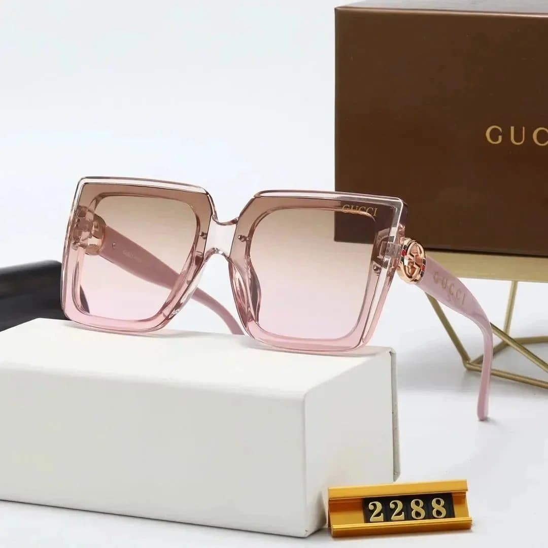 Gucci Square Sunglasses Gradient Lens — 060103012-4
