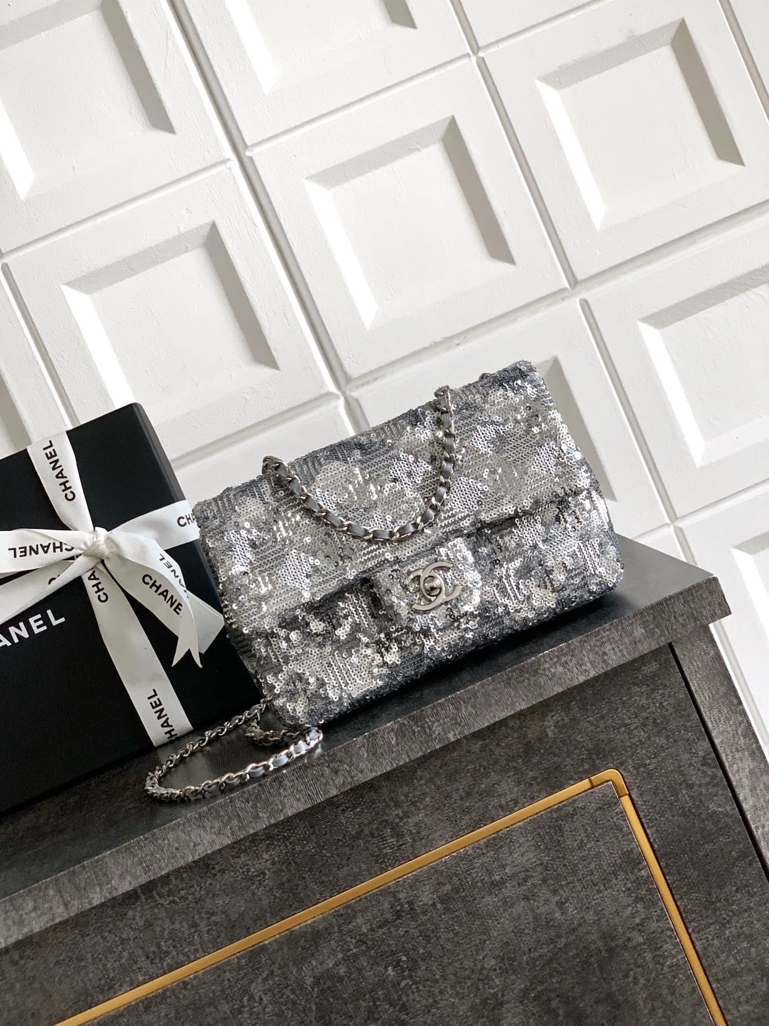 Chanel Classic Flap Bag Sequined