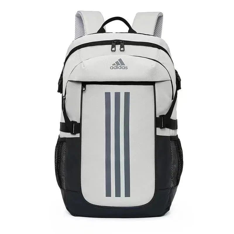 Adidas Backpack Three Stripes — Light Gray