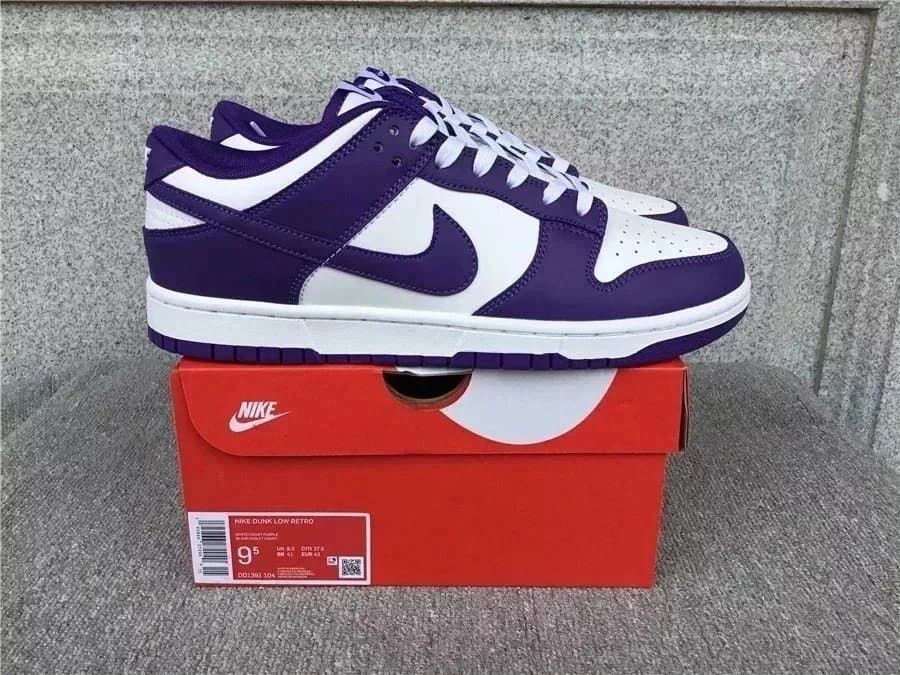 Nike Air Force 1 Low Rope Laces — 紫白拼