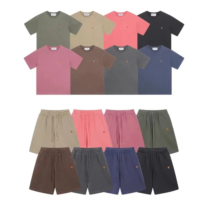 Carhartt WIP Chore Coat Tee & Shorts Set Washed Cotton