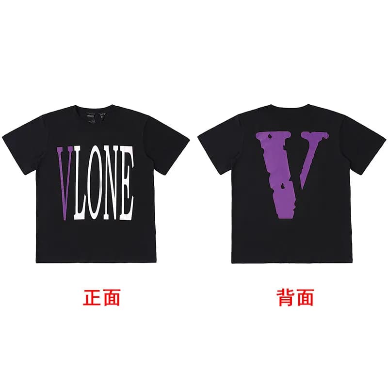Versace Eagle Graphic Tee Mythical Eagle Print — 黑色vlone紫V --5号