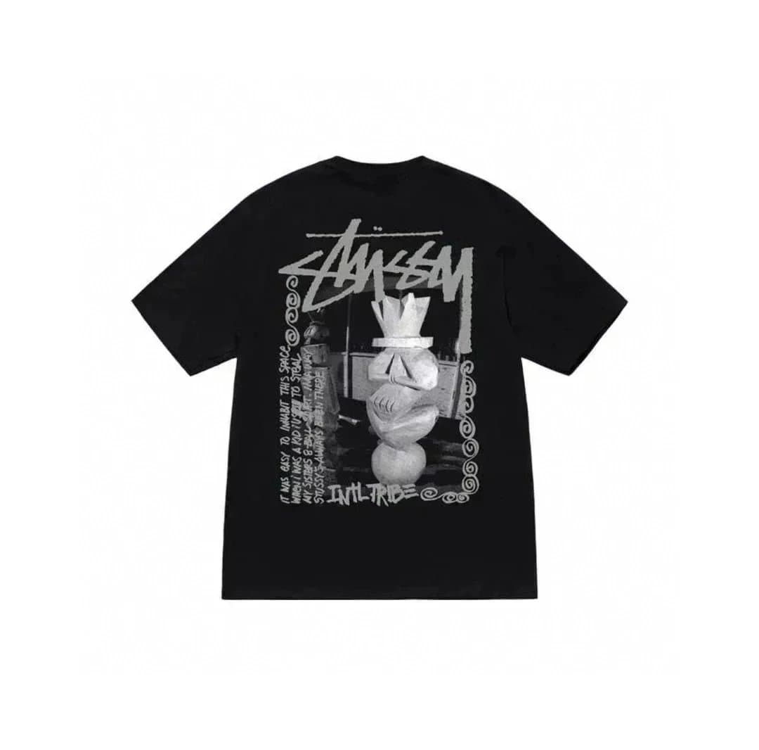 Stüssy Graphic Tee S Logo Script — 104黑色