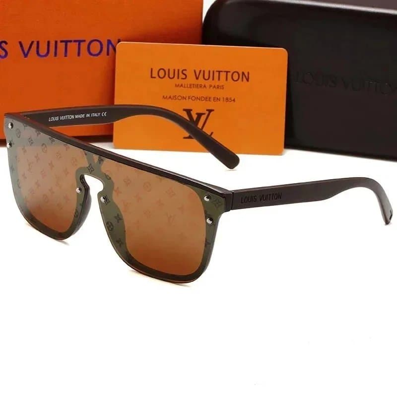 Louis Vuitton Square Sunglasses LV Logo Detail — 2230-5