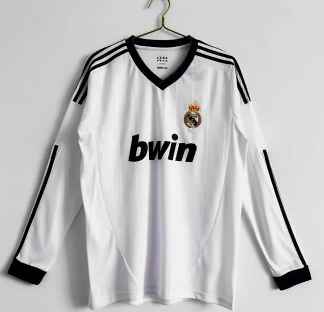 Adidas Real Madrid Home Jersey Emirates Fly Better — 12-13 long sleeve real madrid home jersey