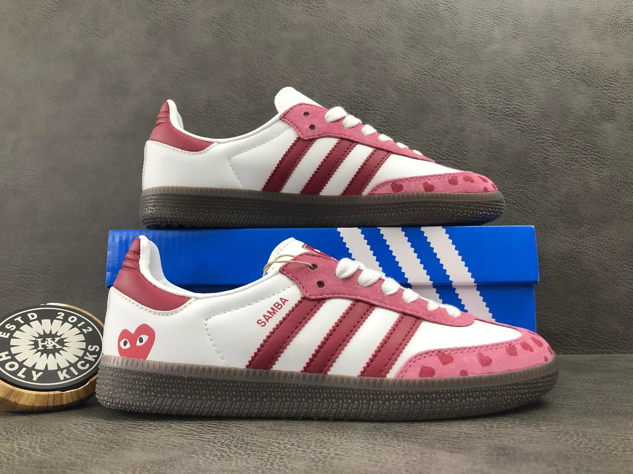Adidas × Comme des Garçons Samba Heart Print