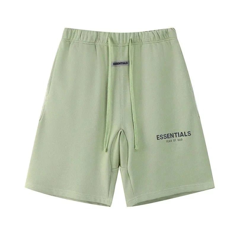 Fear of God Essentials Logo Shorts Essentials — 2201抹茶绿(反光字母)*Top quality
