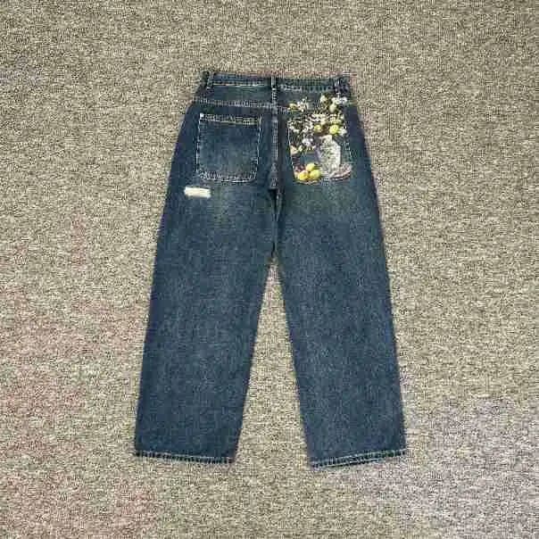 Denim Tears Patchwork Jeans Gothic Arch Patch — 012