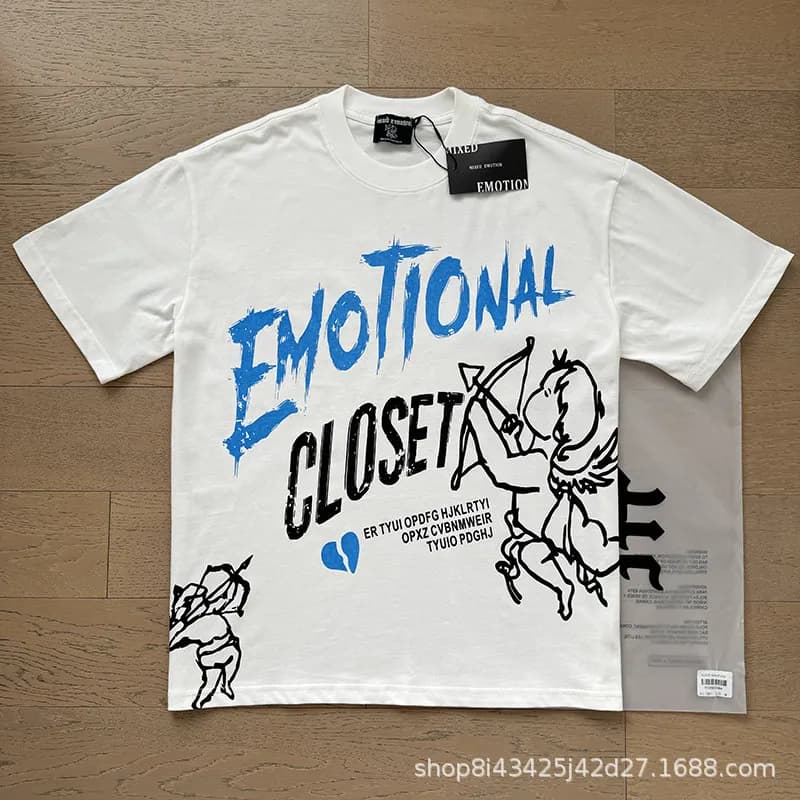 Amiri Graphic Tee Cupid Print — 0002白蓝