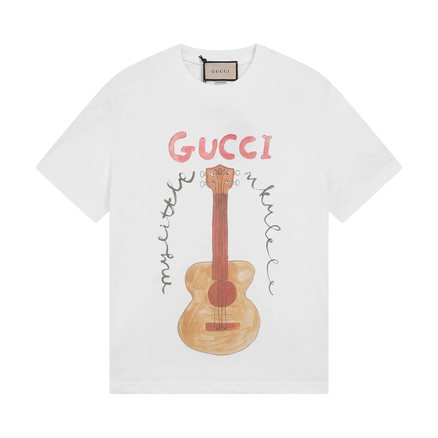 Gucci Logo T-Shirt Red Blue Web — 0103076CPZC