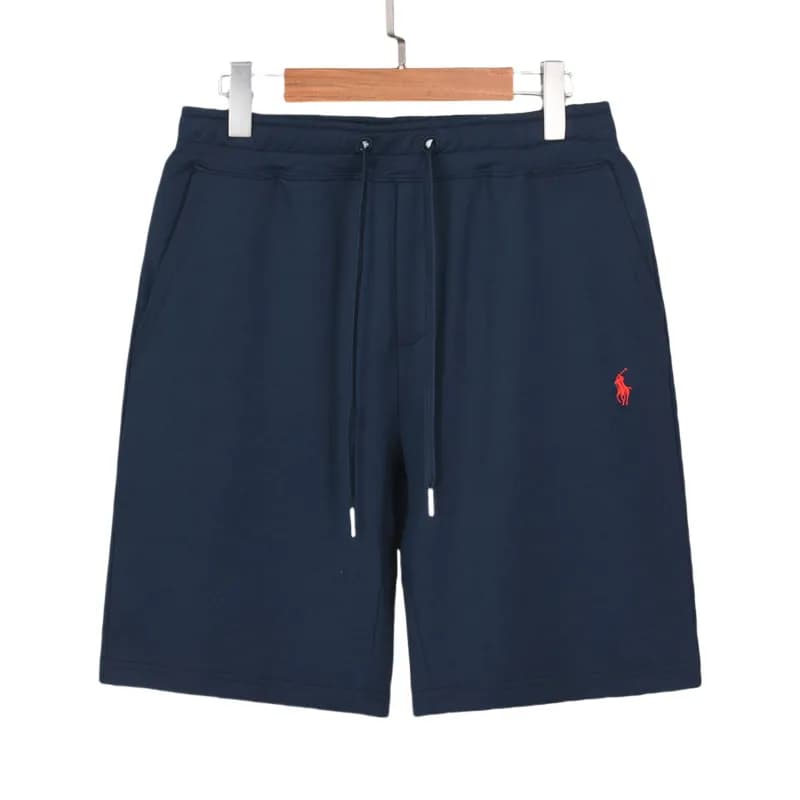 Polo Ralph Lauren Shorts Heather Grey — 棉短裤藏青+红马