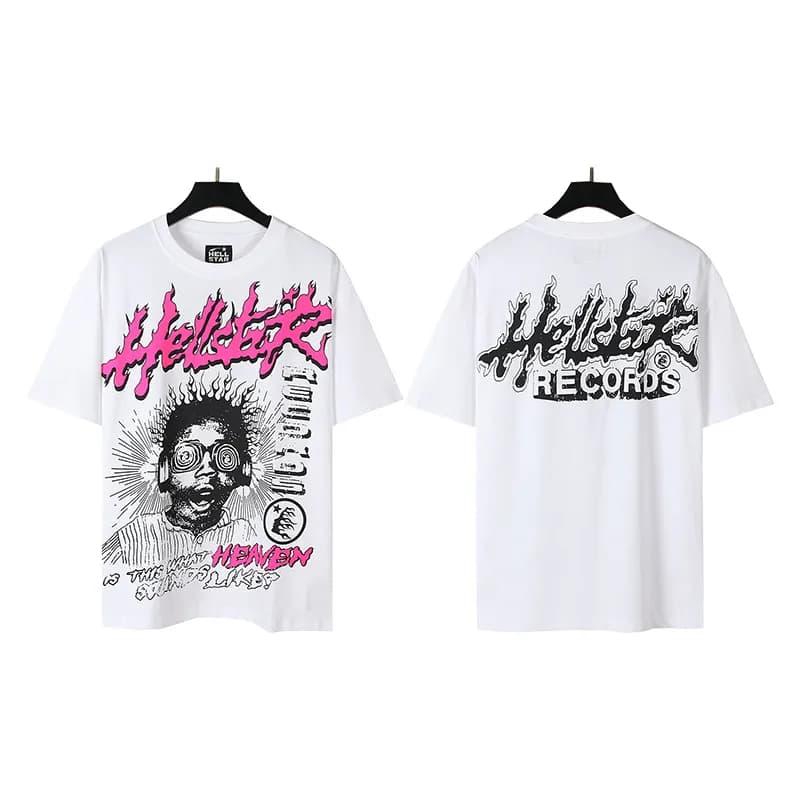 Trapstar Graphic Tee Flame Star Print — 507白色