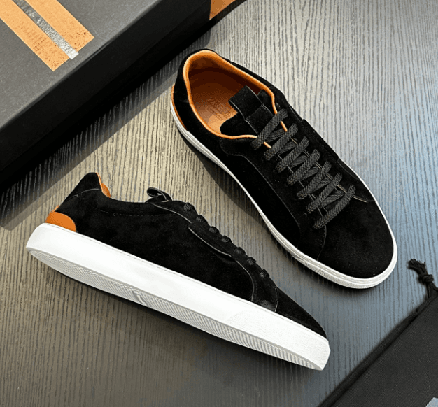 Prada Espresso Sneaker Black Suede — 20
