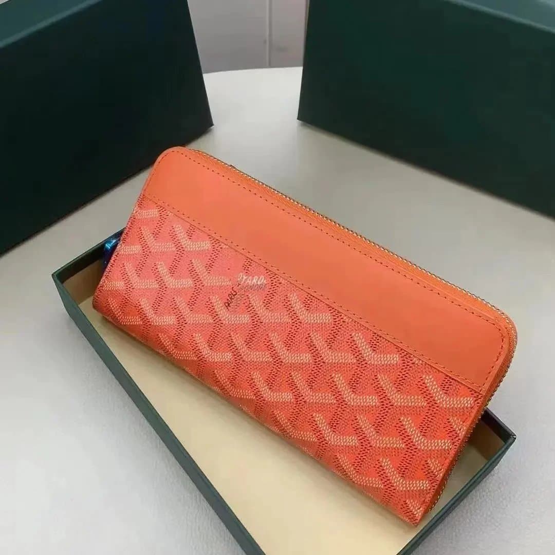 Goyard Saint Louis Zip Wallet Goyardine Canvas