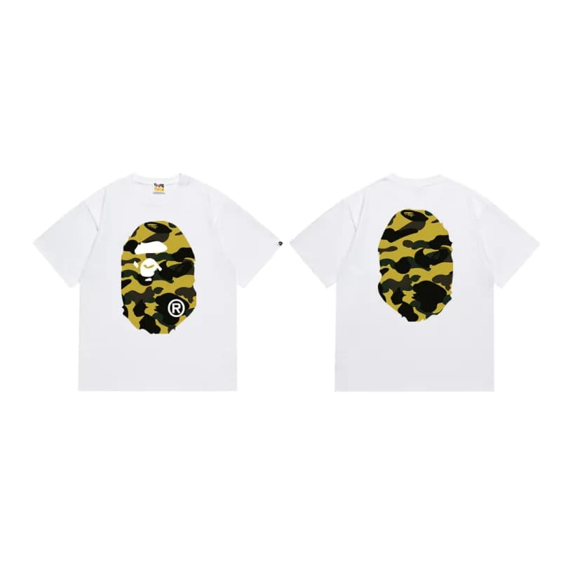 BAPE Graphic Tee Collage Print — 060白黄
