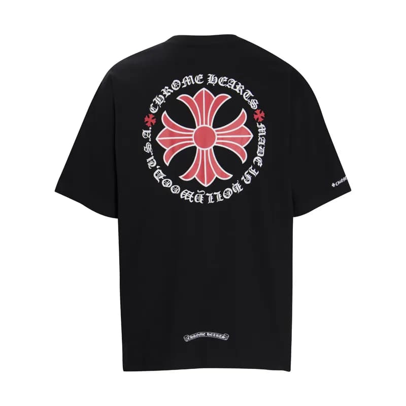 Chrome Hearts Graphic Tee Cross Motif Print — 6001黑