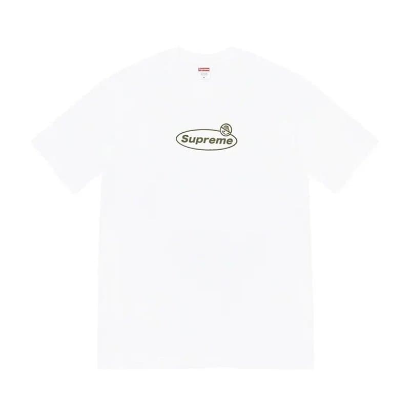 Supreme T-Shirt KAWS Painted Parfum — B322 禁止标语 白色