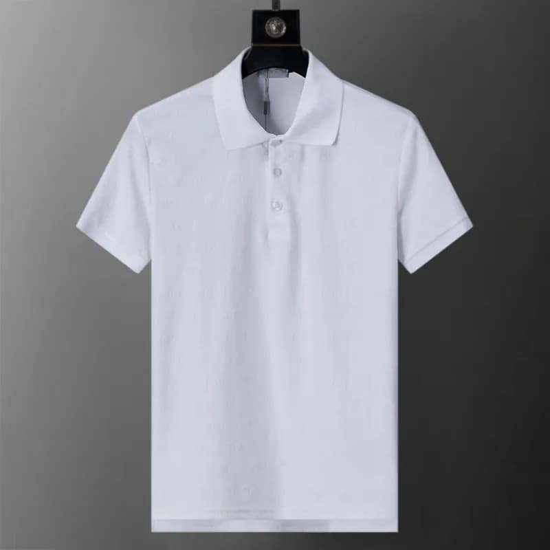 Moncler Polo Shirt Logo Embroidery — 30109 white