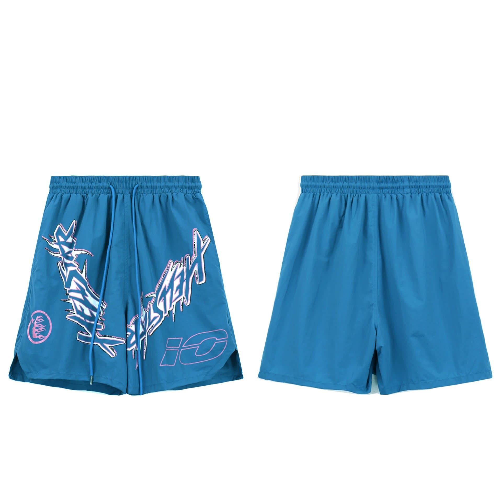 Graphic Shorts Hellstar Logo Print