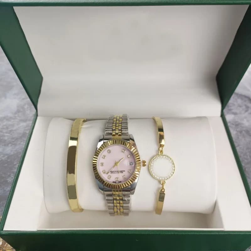 Rolex Datejust Pink Mother-of-Pearl Dial with Diamond Hour Markers
