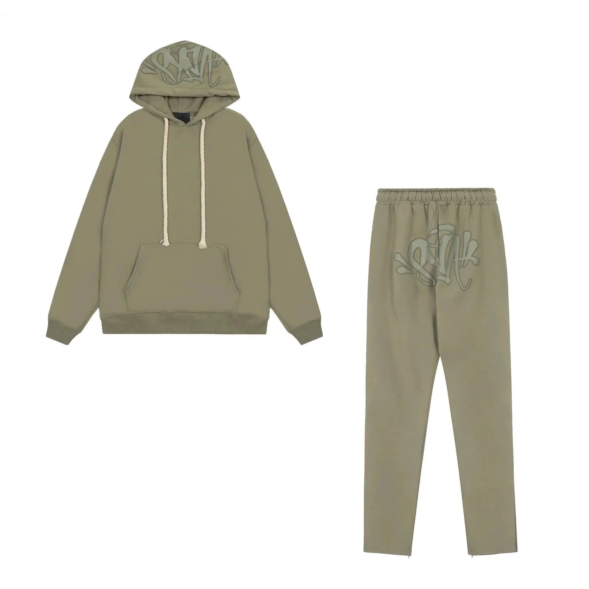 Syna World Track Pants Graffiti Logo — 军绿色套装