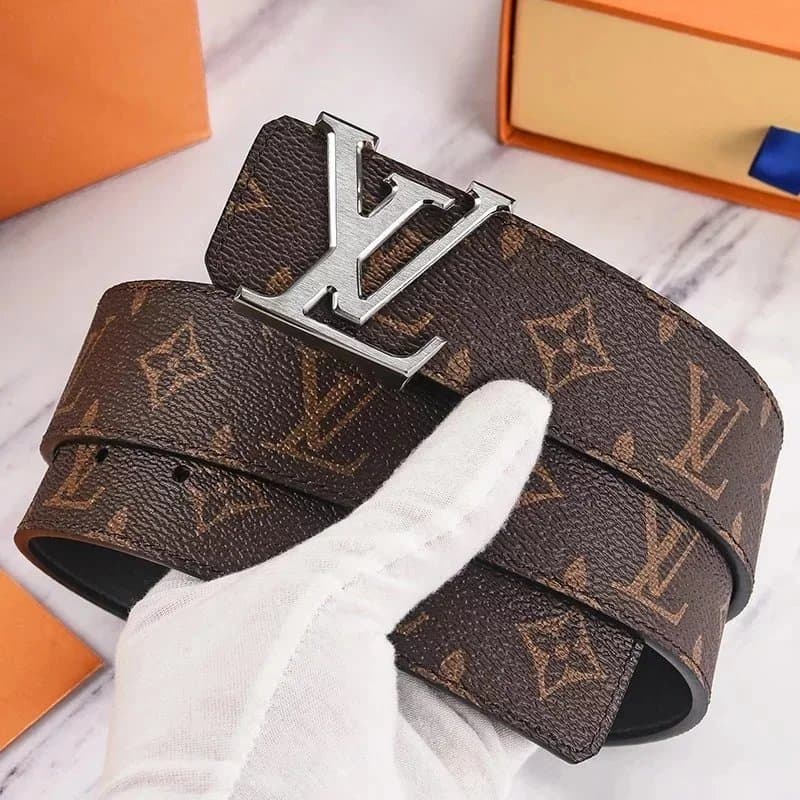 Prada Triangle Logo Belt Black Leather — 11
