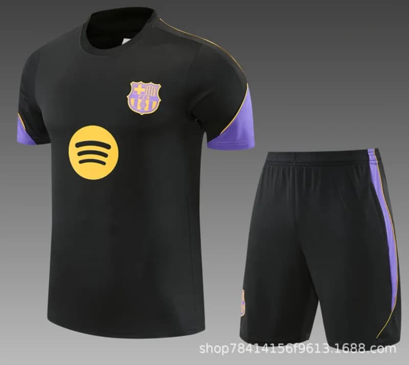 Paris Saint-Germain Training Kit Qatar Airways — 2627短袖巴萨黑色【联名款】