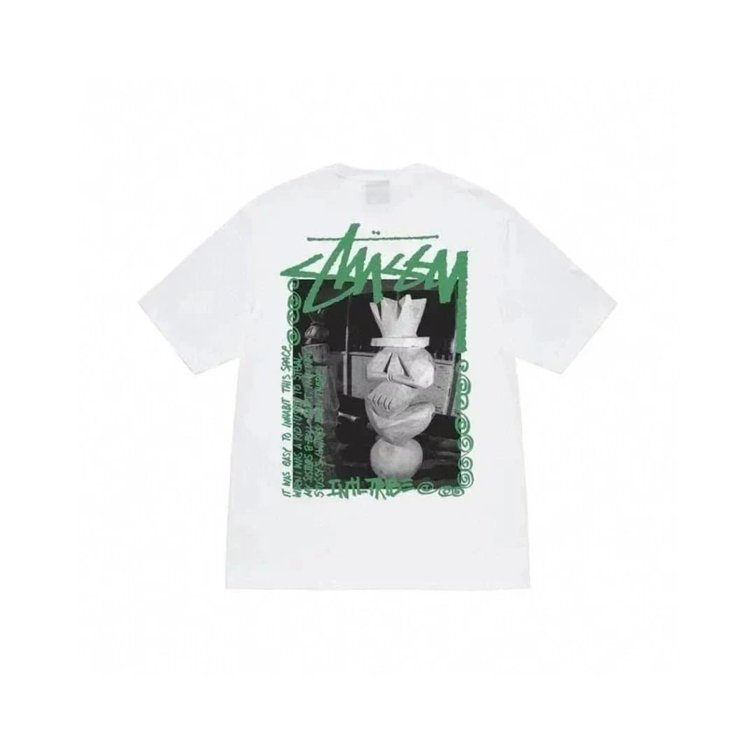 Stüssy Graphic Tee S Logo Script — 104白色