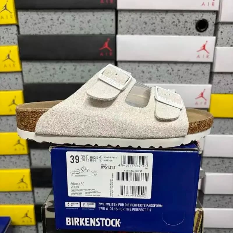 Birkenstock Boston Flor — 0951313 二字拖白色