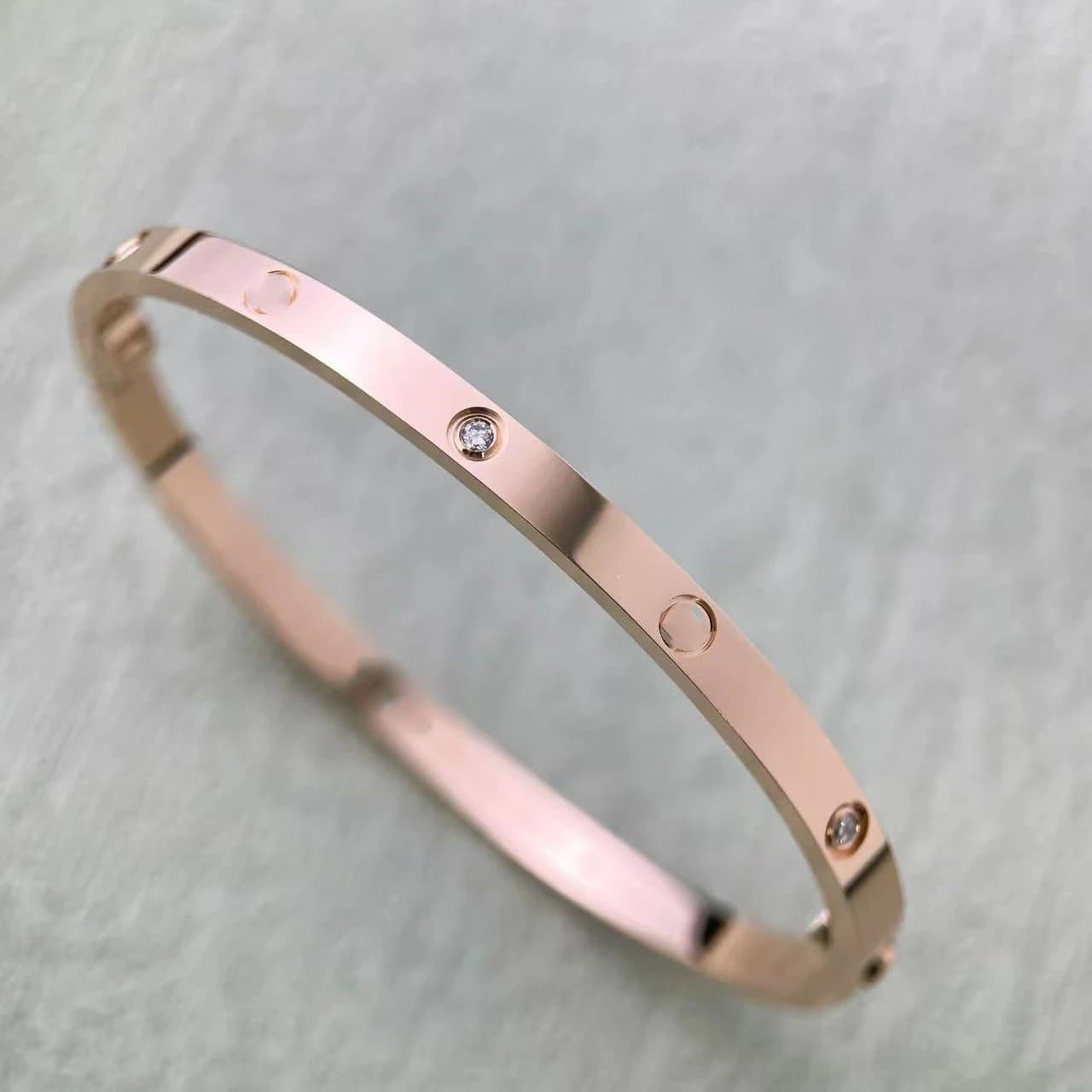 Cartier Juste Un Clou Bracelet Small Model — 窄版玫瑰金四钻
