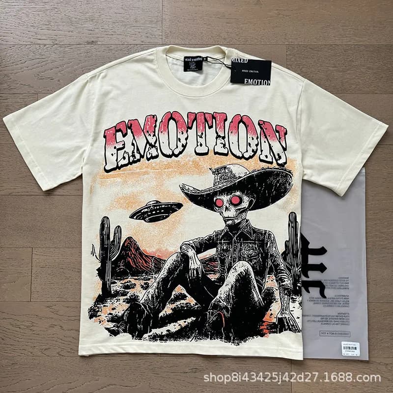 Amiri Graphic Tee Cupid Print — 0002杏