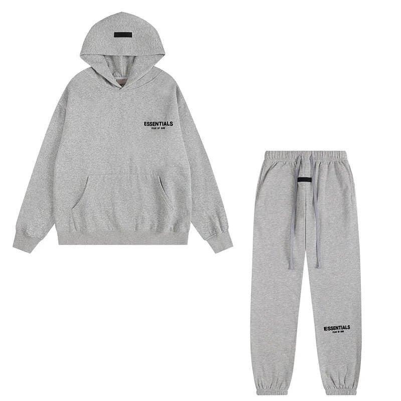 Fear of God Essentials Jogger Essentials Logo — 套装灰色