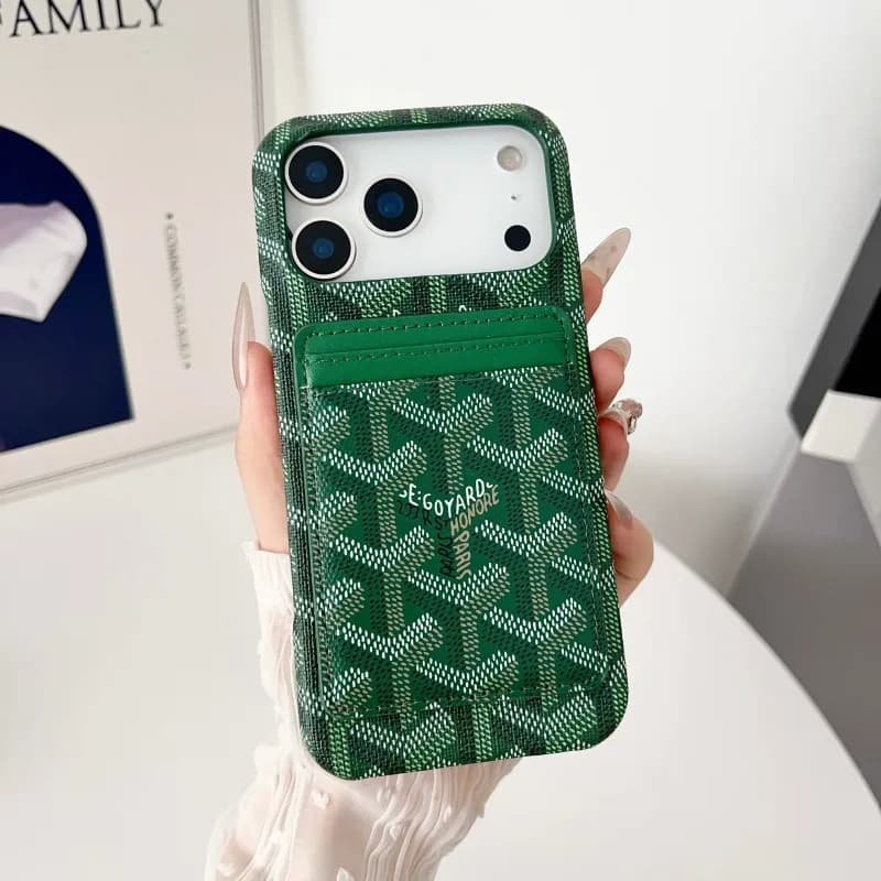Goyard Phone Case with Cardholder Goyardine Canvas