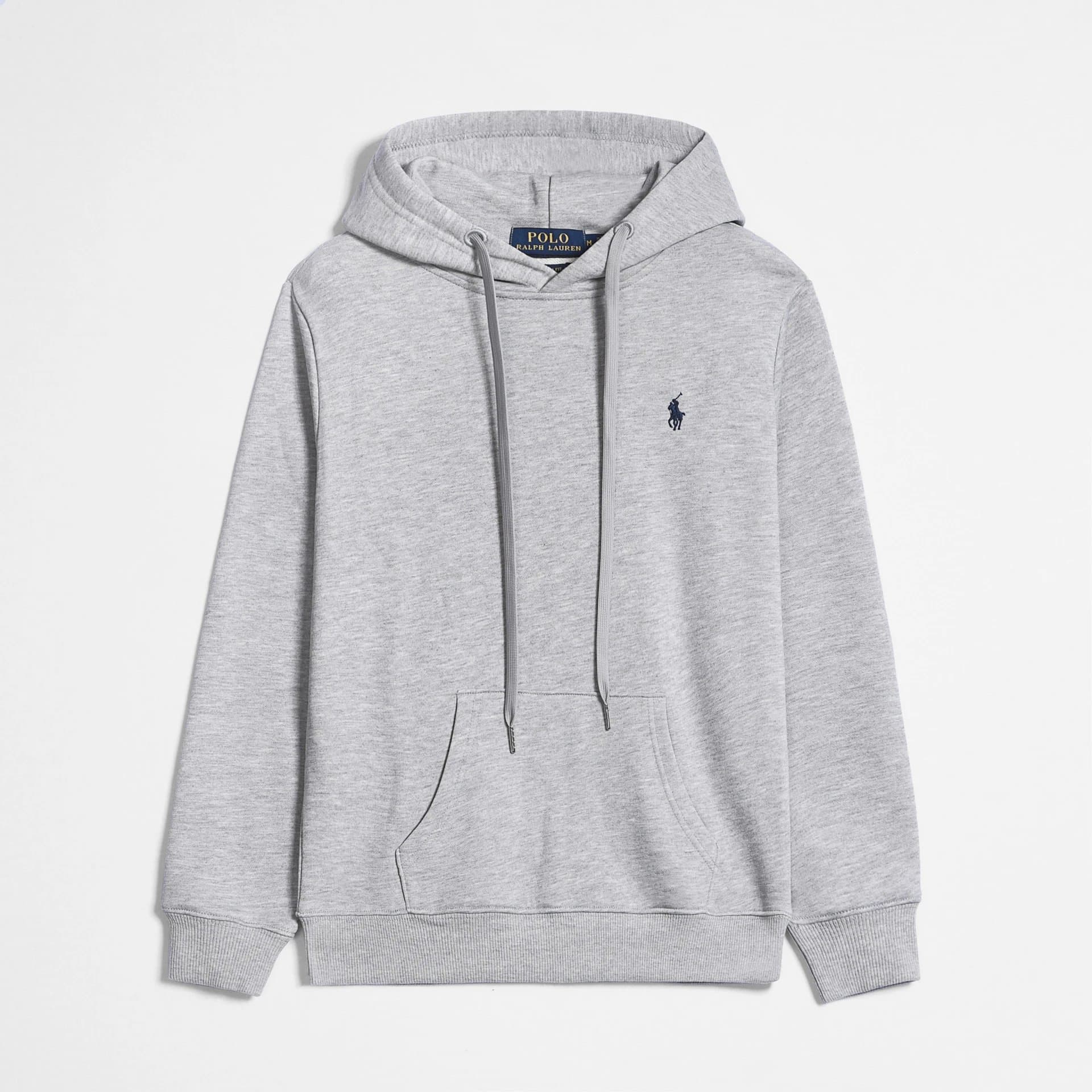 Polo Ralph Lauren Classic Fit Full-Zip Hoodie Solid White — 套头灰色