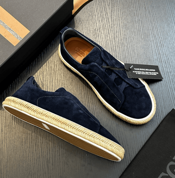 Prada Espresso Sneaker Black Suede — 04
