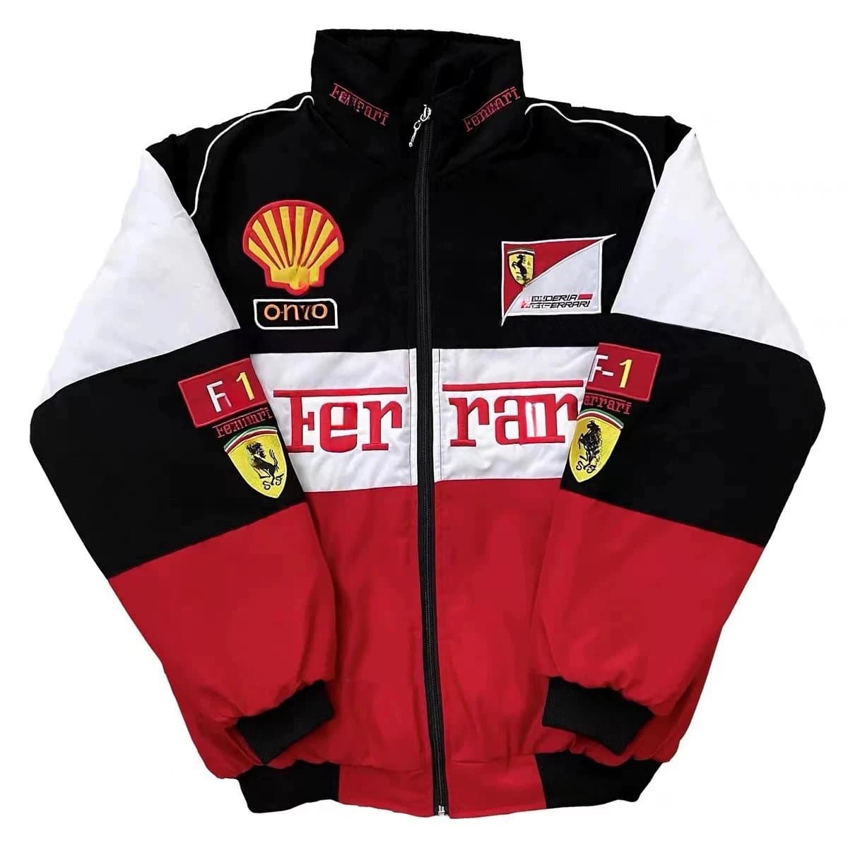 Race Jacket F1 Team — 白贝【刺绣薄款】