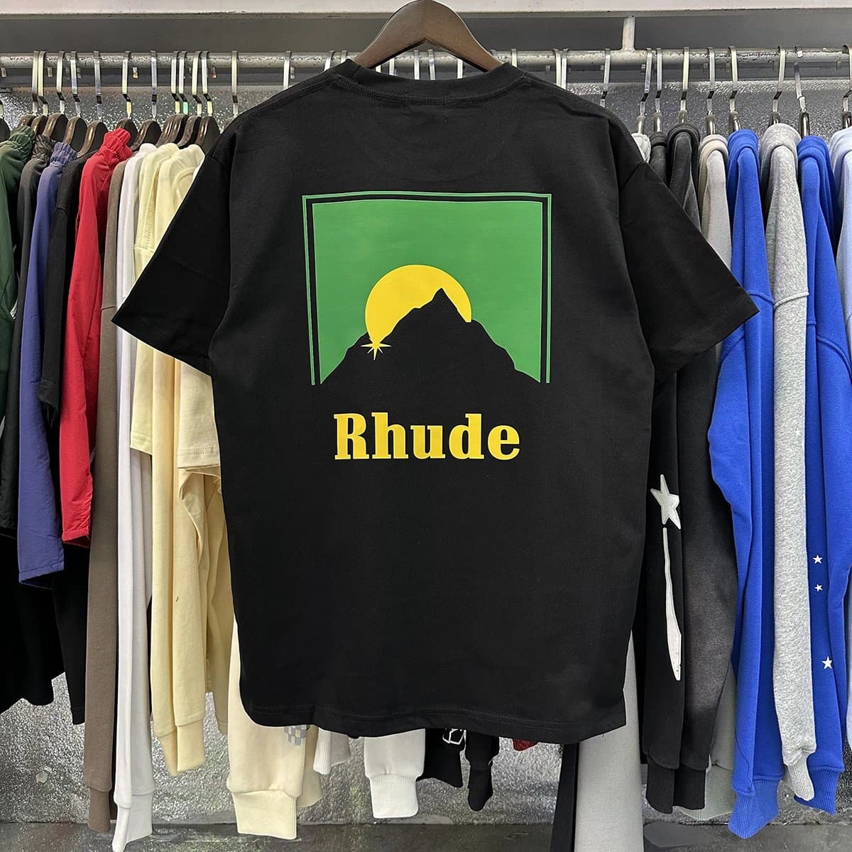 Rhude Graphic Tee Mountain Sunset