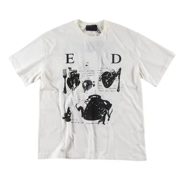 Off-White Long-Sleeve Tee Eternity and Time Print — 629